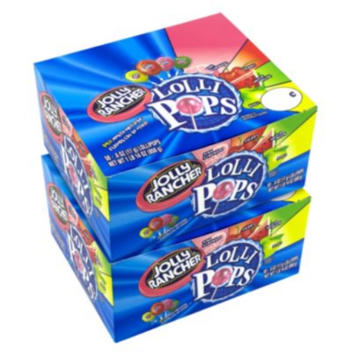 Picture of Lollipops Assortment, Assorted Flavors, 0.6 oz Individually Wrapped, 50/Box, 2 Boxes/Carton, Ships in 1-3 Business Days