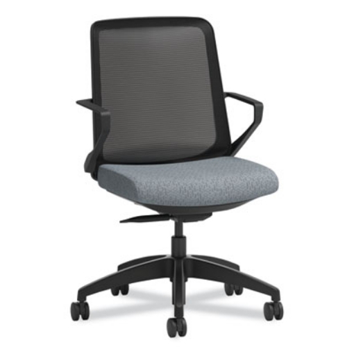 Picture of Cliq Office Chair, Supports Up to 300 lb, 17" to 22" Seat Height, Basalt Seat/Black Back/Base, Ships in 7-10 Business Days