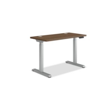 Picture of Coordinate Height Adjustable Desk Bundle 2-Stage, 46" x 22" x 27.75" to 47", Pinnacle\Silver, Ships in 7-10 Business Days