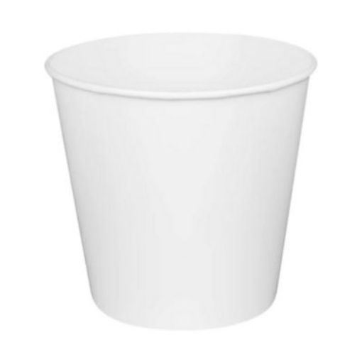 Picture of Food Bucket, 170 oz, 8.9" Dia x 8.36"h, White, Paper, 150/Carton