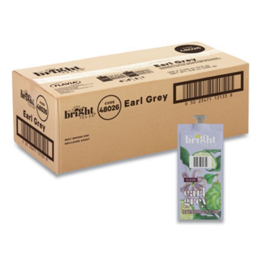 Picture of The Bright Tea Co. Earl Grey Black Tea Freshpack, Earl Gray, 0.09 oz Pouch, 100/Carton