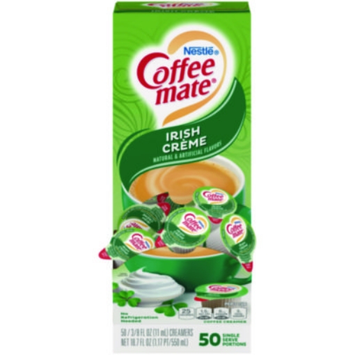 Picture of Liquid Coffee Creamer, Irish Creme, 0.38 oz Mini Cups, 50/Box