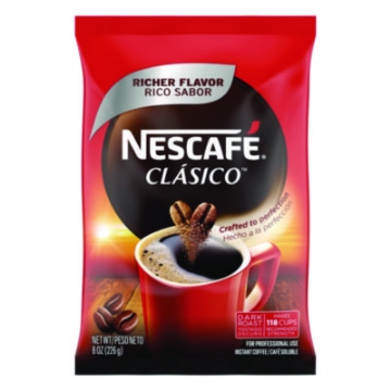 Picture of Clasico Dark Roast Instant Coffee, 8 oz Pouch