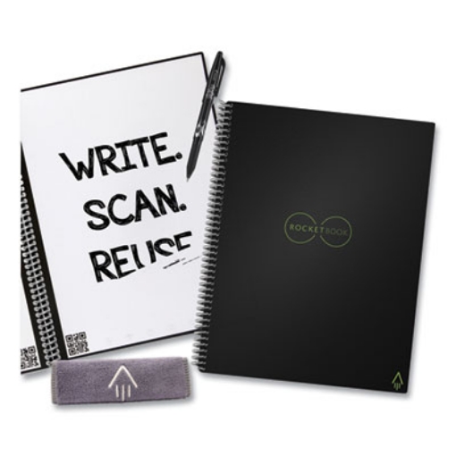 Picture of Core Smart Notebook, Lined Rule, Black Cover, (16) 11 x 8.5 Sheets