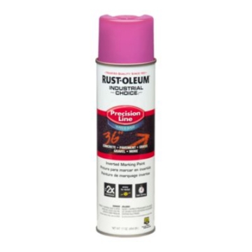 Picture of Industrial Choice M1800 System Water-Based Precision Line Marking Paint, Flat Safety Purple, 17 oz Aerosol Can, 12/Carton