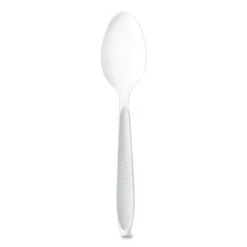 Picture of Impress Heavyweight Full-Length Polystyrene Cutlery, Teaspoon, White, 100/Box, 10 Boxes/Carton
