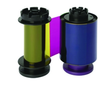 Picture of R5F208A100 YMCKO Color Ribbon, Black/Cyan/Magenta/Yellow