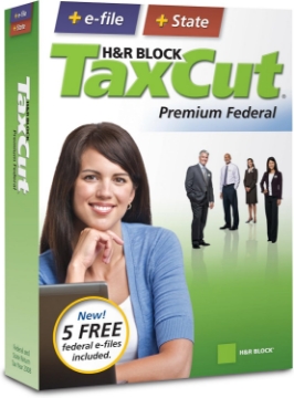 Picture of [OLD VERSION] H&R Block TaxCut 2008 Premium Federal + State + e-file