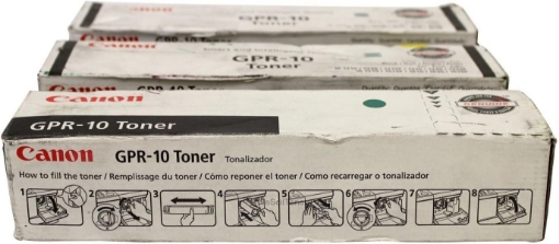 Picture of 3 Pack Original Canon GPR-10 (7814A003AA) Black Toner Cartridge - Retail