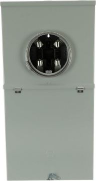 Picture of ABB TSM420CSCUP 200A MeterLoad Center • 200 Amp Outdoor Meter Socket Load Center • Combination Main Breaker • 4 Each 1 inch Breaker Spaces • Outdoor Socket • Meter Socket Integration