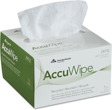 Picture of AccuWipe Recycled Disposable Task Wipers 4-1/2 X 8-1/4 Inch 29712, 1 Pack, 280 Wipes