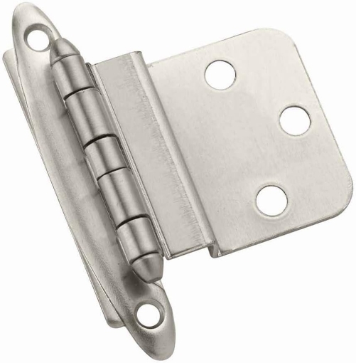Picture of Amerock 2 in. W x 2-3/4 in. L Satin Nickel Steel Decorative Hinge 2
