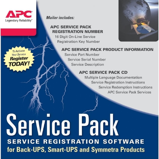Picture of APC WBEXTWAR3YR-SP-04 Service Pack Extension Brown Box