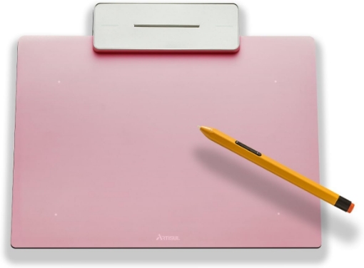 Picture of Artisul Pencil Small Sketchpad - Digital Graphics Tablet and Pen (Rose Pink)
