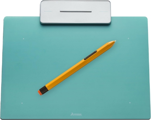 Picture of Artisul Pencil Small Sketchpad - Digital Graphics Tablet and Pen (Turquoise Blue)