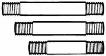 Picture of B&K Mueller 2 in. Dia. x 60 in. L Black Pre-Cut Pipe