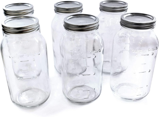 Picture of Ball 68100 Half Gallon Wide Mouth Canning Jars 6 Count