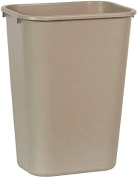 Picture of Beige Rectangular Trash Can (10 Gallon Size) Case of 12