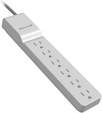 Picture of Belkin BE106000-2.5 6-Outlet Home/Office Surge Protector (2.5ft Cord)