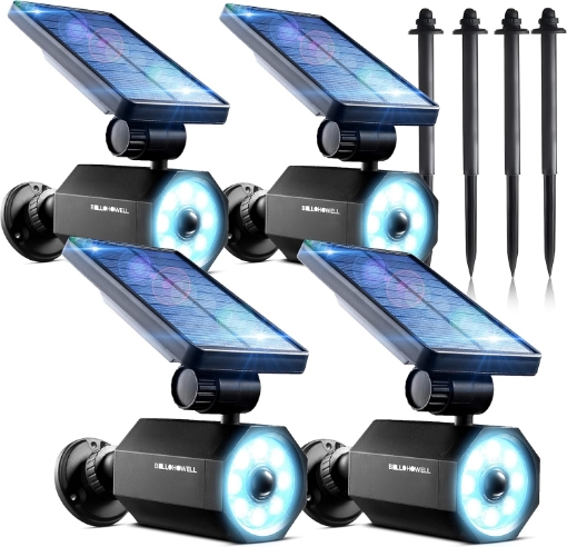 Picture of Bell+Howell Bionic Spotlight Motion Solar Spot Lights Outdoor Waterproof, Solar Landscape Lights, Outdoor Solar Yard Lights Weather Resistant, Super Bright LED Lights, for Garden, Lawn As Seen On TV