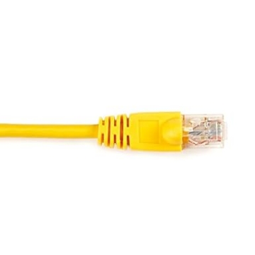 Picture of Black Box Network Services CAT6PC-025-YL CAT6 250 MHz Ethernet PVC Patch Cable - UTP44; Snagless - Yellow44; 25 ft.