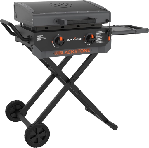 Picture of Blackstone 2401 Iron Forged 22" Griddle with Flexfold Legs, Powder Coated Steel, Black