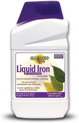 Picture of Bonide Garden Rich Liquid Iron + Micronutrients, 32 oz Concentrate for Outdoors, Keeps Lawn and Garden Green