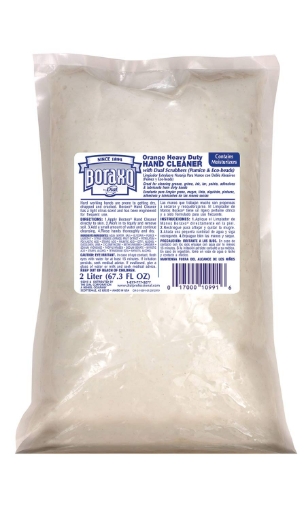 Picture of Boraxo Orange Heavy Duty Hand Cleaner with Scrubbers, 2L Dispenser Refill (Pack of 4)