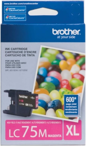 Picture of Brother International LC75M High Yield Magenta Ink Cartrid
