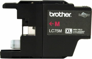 Picture of Brother Printer LC75M High Yield (XL Series) Magenta Cartridge Ink - Retail Packaging
