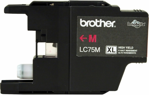 Picture of Brother Printer LC75M High Yield (XL Series) Magenta Cartridge Ink - Retail Packaging