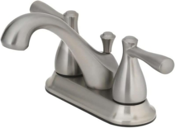 Picture of Brushed Nickel Two Handle Bathroom Sink Faucet
