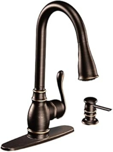 Picture of CA87003BRB Annabelle High Arc Pull Down Kitchen Faucet, Single Handle, Mediterranean Bronze - Quantity 2