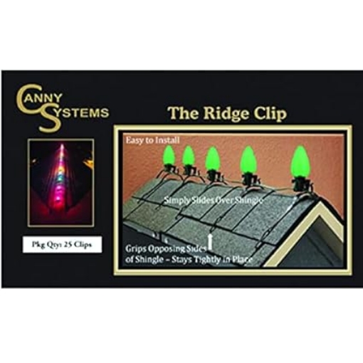 Picture of Canny System Ridge Clip Light Hanging Clips and Staples Plastic 25 Pk - Case Of: 12