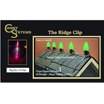 Picture of Canny System Ridge Clip Light Hanging Clips and Staples Plastic 25 Pk - Case Of: 12