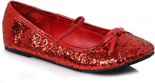 Picture of Child's Red Glitter Ballet Slipper