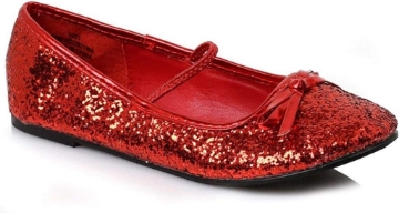 Picture of Child's Red Glitter Ballet Slipper