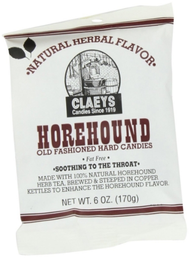 Picture of Claey's Natural Horehound Drops, 6-Ounce Packages (Pack of 12)