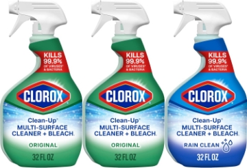 Picture of Clorox Clean-Up Multi-Surface Cleaner with Bleach, 32 Fl Oz Ea, Pack of 3 (Pack May Vary)
