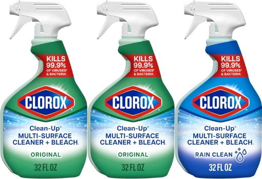 Picture of Clorox Clean-Up Multi-Surface Cleaner with Bleach, 32 Fl Oz Ea, Pack of 3 (Pack May Vary)