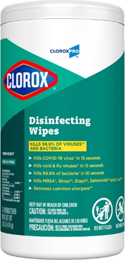 Picture of CloroxPro Clorox Disinfecting Wipes, Fresh Scent, 75 Count (Package May Vary)