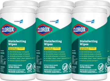Picture of CloroxPro Clorox Disinfecting Wipes, Fresh Scent, 75 Count, Pack of 6 (Package May Vary)