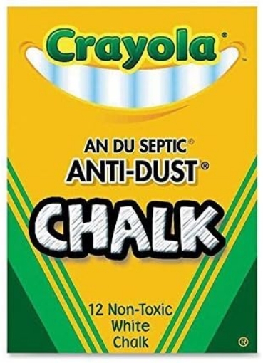 Picture of Crayola 50 Pack LLC FORMERLY BINNEY & SMITH CHALK ANTI-DUST WHITE 12 CT