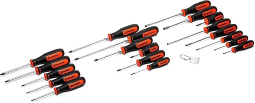 Picture of Crescent 20 Pc. Dual Material Screwdriver Set with Phillips, Torx, Slotted, and 4-in-1 Pocket Screwdrivers - CSDS20PCSET