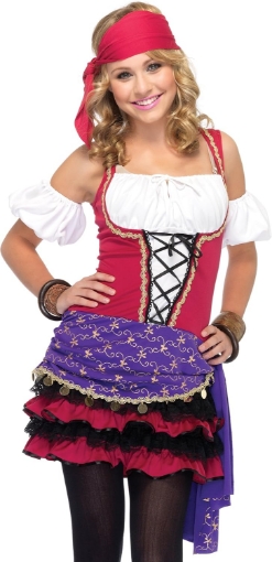Picture of Crystal Ball Gypsy Teen Girl's Costume