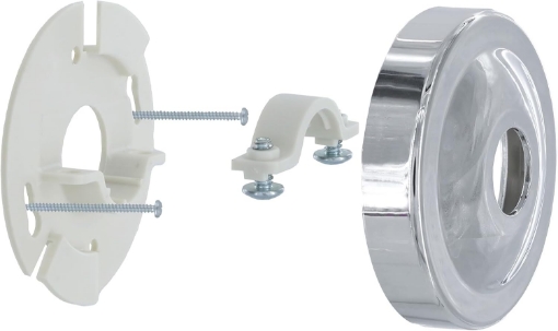 Picture of Danco 12005 Shower Arm Stabilizer Bracket and Flange Cover, No Size, Chrome