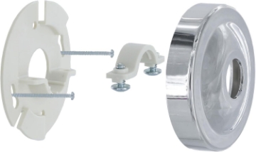 Picture of Danco 12005 Shower Arm Stabilizer Bracket and Flange Cover, No Size, Chrome