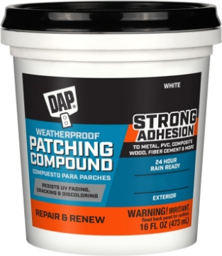 Picture of DAP Weatherproof Patching Compound, White, 16 Oz (7079818740)