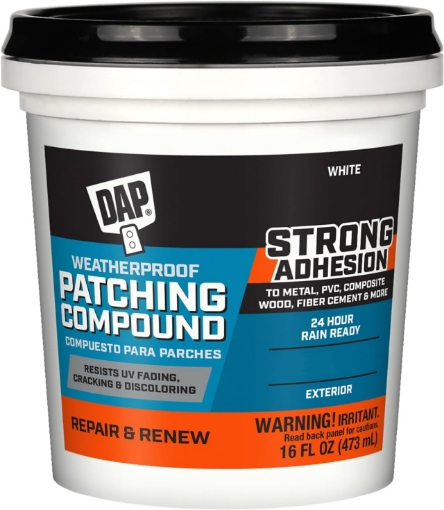 Picture of DAP Weatherproof Patching Compound, White, 16 Oz (7079818740)