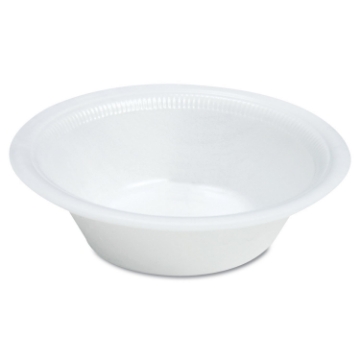 Picture of Dart 12BWWQR 10-12 oz White Laminated Foam Bowl (Case of 1000)